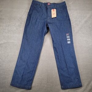 Levi's XX Chino Relaxed Straight Indigo Denim Pants 33x30 Lightweight New